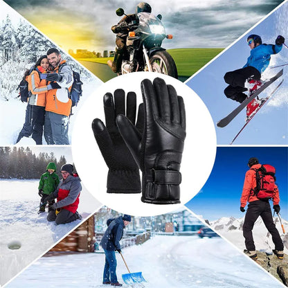 Mood Tech Electric USB Heated Gloves Winter Warming Thermal Ski Snow Hand Warm Windproof