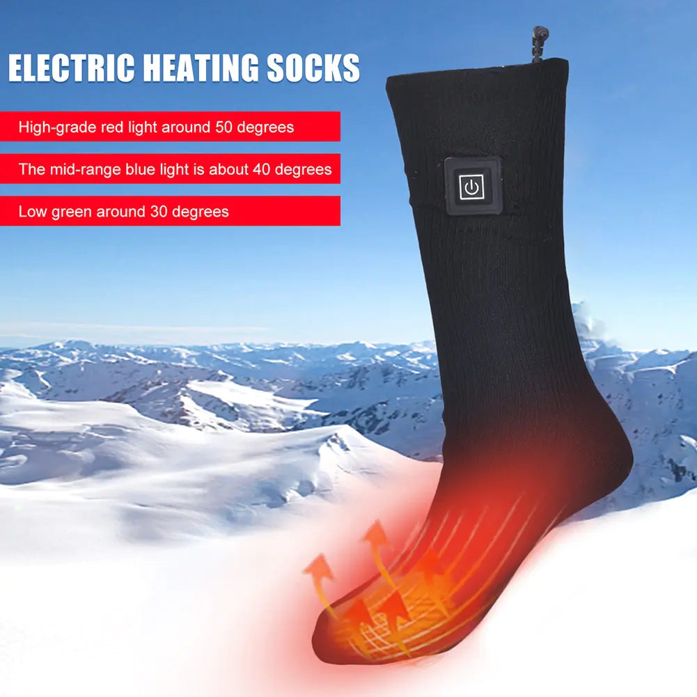 Mood Tech Rechargeable Electric Heated Socks for Women Men