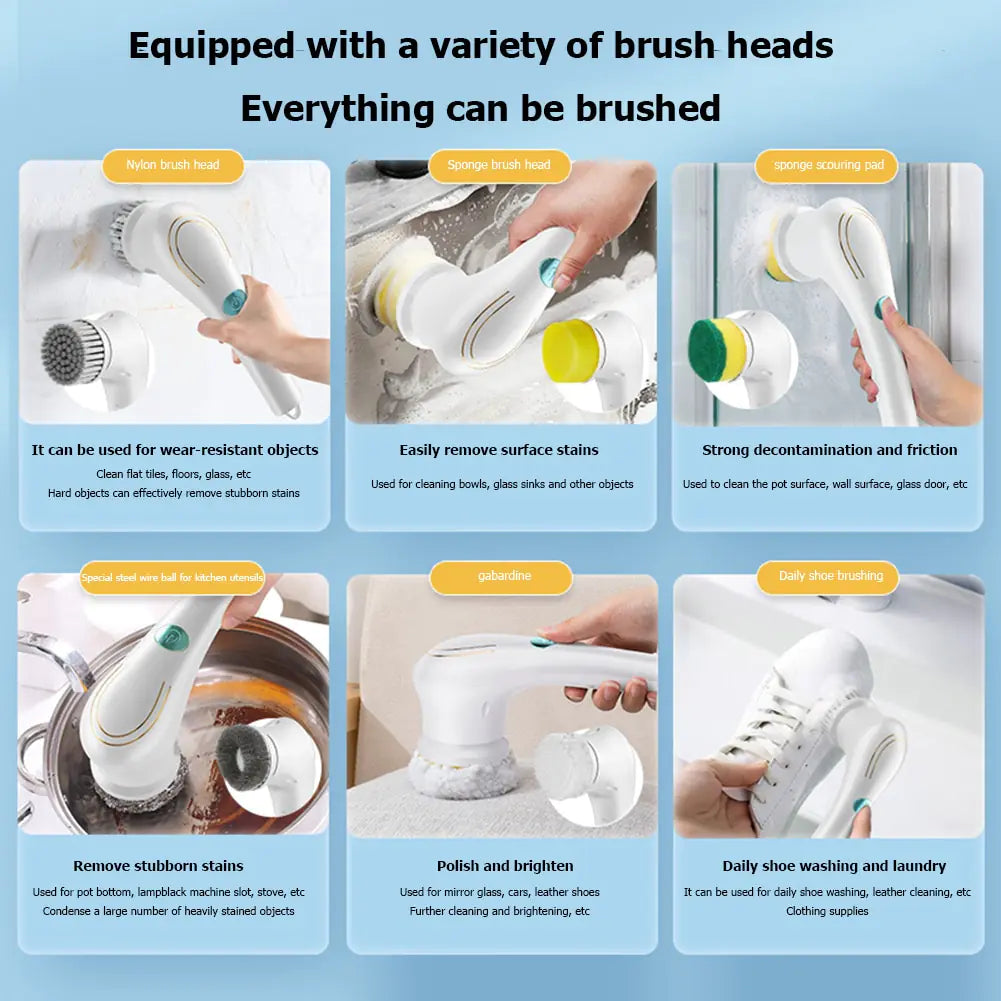 Mood Tech Multifunctional Electric Cleaning Brush