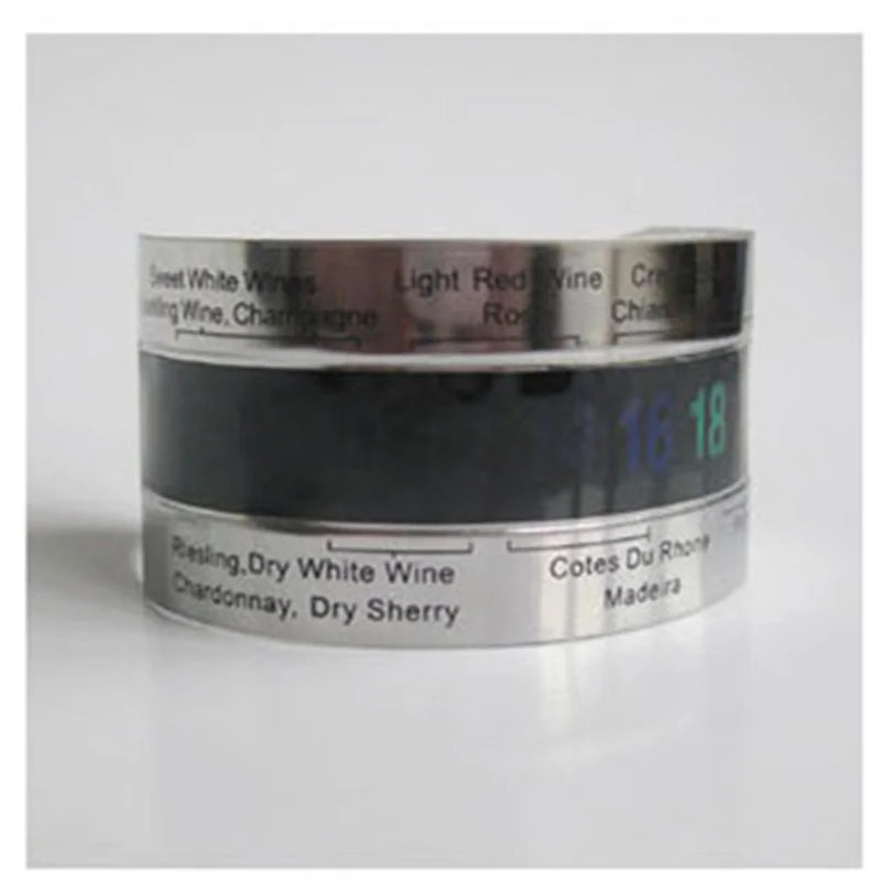 Mood Tech Stainless Steel Wine Thermometer Bracelet