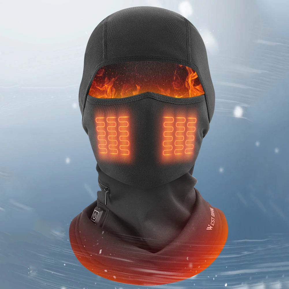 Mood Tech Heating Headgear For Ski Bicycle Motorcycle