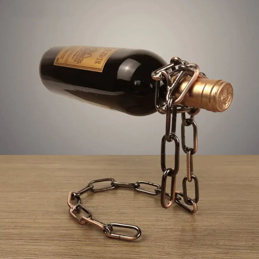 Mood Tech Magic Iron Chain Wine Bottle Holder