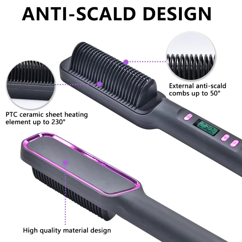 Mood Tech Multifunction Electric Hair Straightening Comb